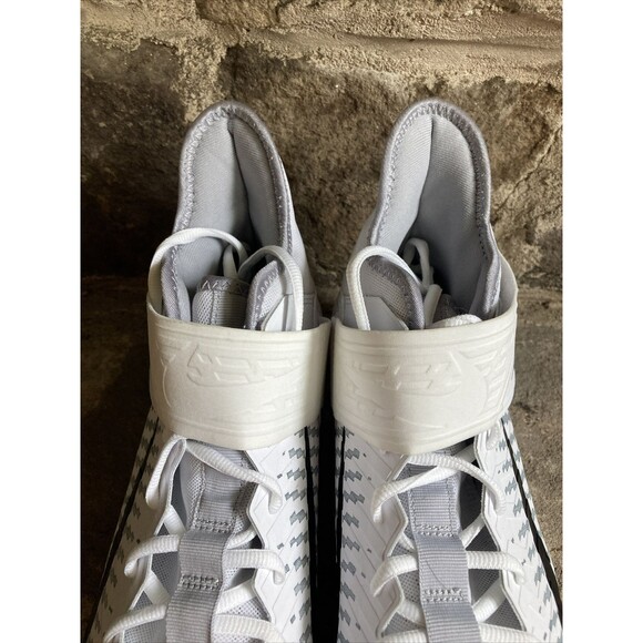 Nike Alpha Menace Pro 2 D White Football Detachable Cleats CK4277-100 Mens 13 - Picture 3 of 8